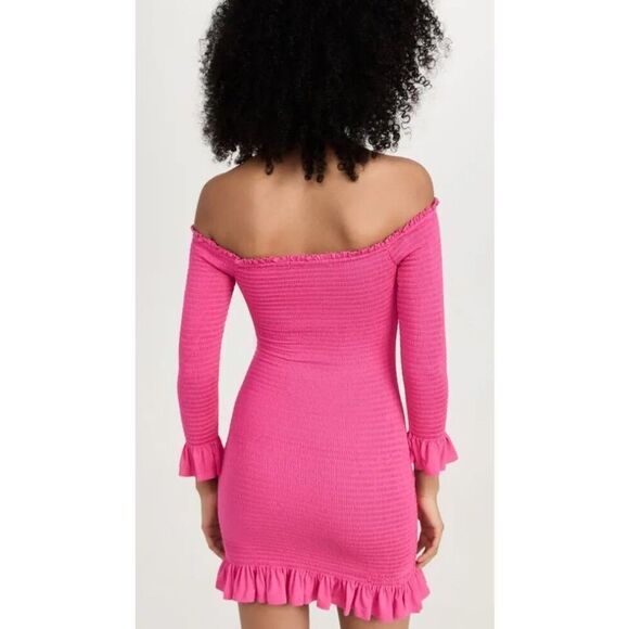 Caroline Constas Tilly Dress in Fushia NWT Size Small - Picture 3 of 11